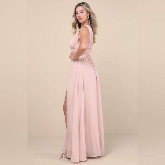 LULU’S Heavenly Hues Blush Maxi Dress - Picture 2 of 8